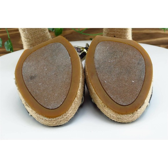 Tahari Sz 8 M‎ Black Slingback Fabric Women Sandals - Picture 6 of 7